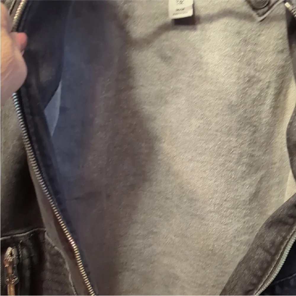 True Religion Moto-Style Full Zip Jacket • Gray • Men’s M  ‼️ See last Photo